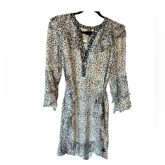 Hale Bob Animal Print Silk and Viscose Dress - Picture 1 of 5